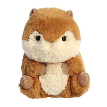 Romper the Stuffed Chipmunk 5 Inch Rolly Pet Plush by Aurora