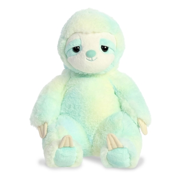 Slouching Stuffed Minty Sloth 15 Inch Sluuumpy Plush by Aurora