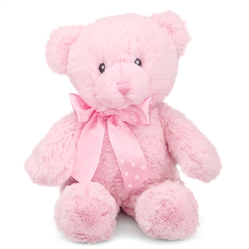 12 Inch Baby Safe Classic Plush Pink Teddy Bear By Ebba