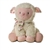 Baby Safe Plush Pink Lamb with Bow by Ebba
