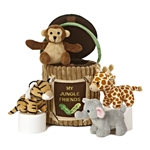 My Jungle Friends Plush Safari Animals Playset for Babies by Ebba