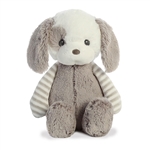 Grayson the Lil' Stripeez Small Baby Safe Plush Gray Puppy by Ebba