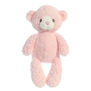 Huggy Bear the Baby Safe Plush Pink Bear by Ebba