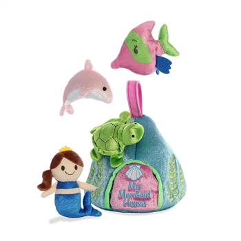 My Mermaid House Plush Ocean Animals Playset for Babies by Ebba