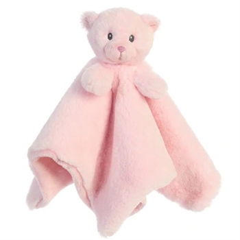 Pink My First Teddy Baby Safe Luvster Baby Blanket by Ebba