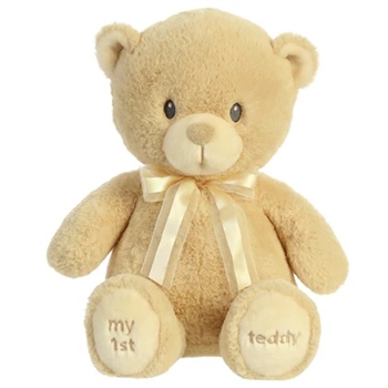 Medium Beige My First Teddy Bear by Ebba
