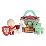 Dragon and Friends Plush Playset for Babies by Ebba