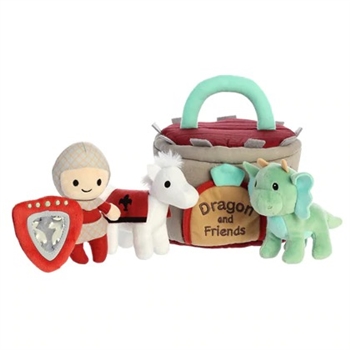 Dragon and Friends Plush Playset for Babies by Ebba