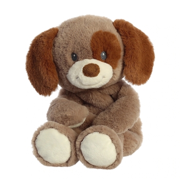 Poofies Brown Baby Safe Pup Stuffed Animal by Ebba