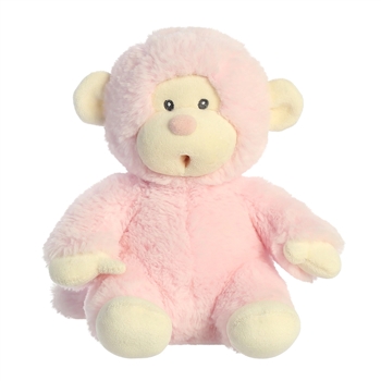 Chimpy the Baby Safe Pink Stuffed Monkey by Ebba
