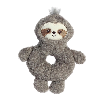 Fabbies Wynny the Sloth Plush Baby Rattle by Ebba