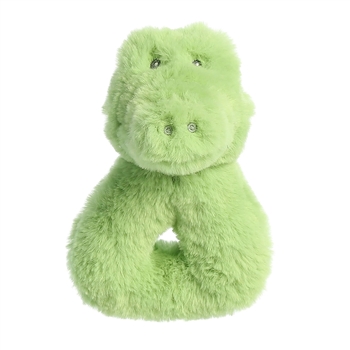 Hugeez Plush Alligator Baby Rattle by Ebba