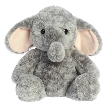 Emery the 13 Inch Pink Baby Safe Elephant Stuffed Animal by Ebba