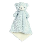 Blue Huggy Bear Plush Luvster Baby Blanket by Ebba