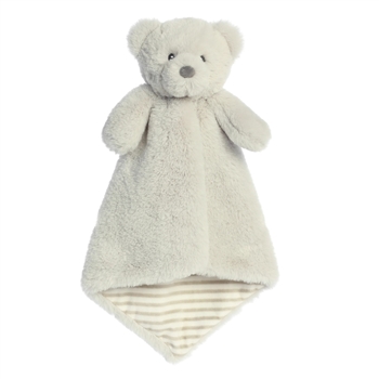Kori the Grey Plush Teddy Bear Luvster Baby Blanket by Ebba