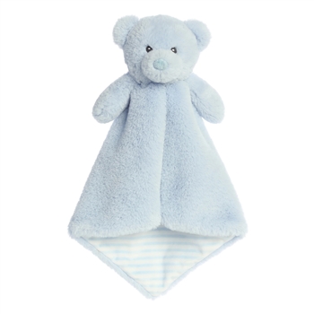 Kori the Sky Blue Plush Teddy Bear Luvster Baby Blanket by Ebba