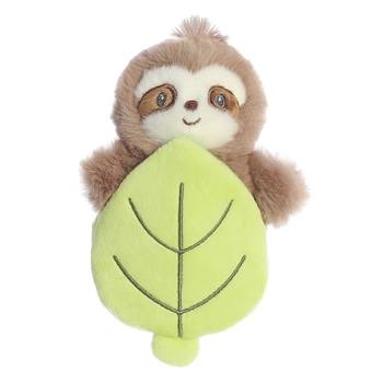 Pocket Peekers Baby Safe Plush Sonny Sloth Rattle and Crinkle Toy by Ebba