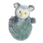 Pocket Peekers Baby Safe Plush Ollie Owl Rattle and Crinkle Toy by Ebba