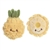Precious Produce Baby Safe Plush Pineapple Rattle and Crinkle Toy Set by Ebba