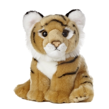Realistic Stuffed Bengal Tiger Cub 10 Inch Plush Animal by Aurora