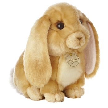 Realistic Stuffed Lop-eared Rabbit 10 Inch Plush Animal by Aurora