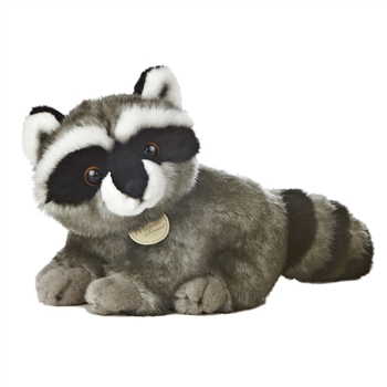 Realistic Stuffed Raccoon 10 Inch Plush Animal by Aurora
