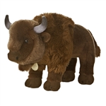 Realistic Stuffed Bison 13 Inch Plush Animal by Aurora