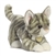 Realistic Stuffed Gray Tabby Kitten 9 Inch Plush Cat by Aurora