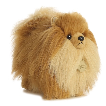 Realistic Stuffed Pomeranian 9 Inch Plush Dog by Aurora