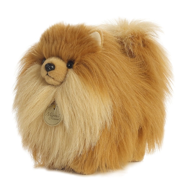 Realistic Stuffed Pomeranian 9 Inch Plush Dog by Aurora at Stuffed Safari