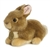 Realistic Stuffed Tan Baby Bunny 7 Inch Miyoni Plush by Aurora