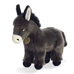 Realistic Stuffed Donkey Foal 10 Inch Miyoni Plush by Aurora