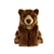 Realistic Sitting Stuffed Grizzly Bear 14 Inch Miyoni Plush by Aurora