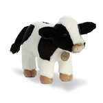 Realistic Stuffed Holstein Calf 10 Inch Miyoni Plush by Aurora