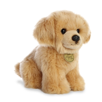 Realistic Stuffed Golden Retriever Puppy 9 Inch Miyoni Plush by Aurora