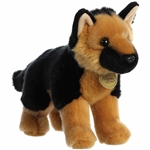 Realistic Stuffed German Shepherd 10 Inch Miyoni Plush by Aurora