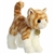 Realistic Standing Stuffed Orange Tabby Cat 10 Inch Miyoni Plush by Aurora