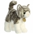 Realistic Standing Stuffed Gray Tabby Cat 10 Inch Miyoni Plush by Aurora