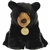 Realistic Stuffed Sitting Black Bear Plush Animal by Aurora