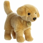 Realistic Stuffed Yellow Lab 10 Inch Miyoni Plush by Aurora