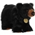 Realistic Stuffed Black Bear Cub 10 Inch Miyoni Plush by Aurora