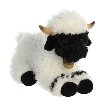 Realistic Stuffed Valais Blacknose Sheep 9 Inch Miyoni Plush by Aurora