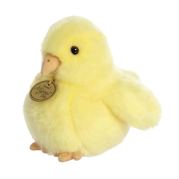 Realistic Stuffed Yellow Chick 6 Inch Miyoni Plush by Aurora