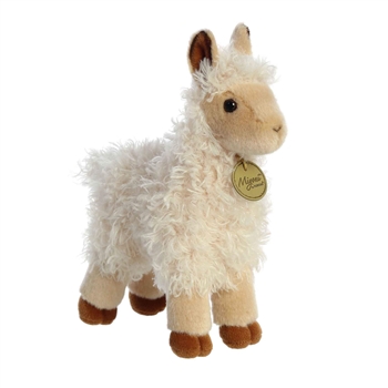 Realistic Stuffed Llama 8.5 Inch Miyoni Plush by Aurora