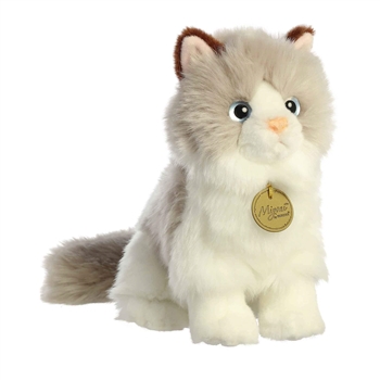 Realistic Stuffed Ragdoll Cat 9 Inch Miyoni Plush by Aurora