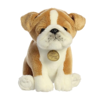 Realistic Stuffed Bulldog Puppy 8.5 Inch Miyoni Plush by Aurora
