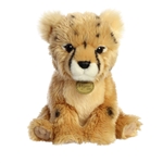 Realistic Stuffed Cheetah Cub 9 Inch Miyoni Plush by Aurora