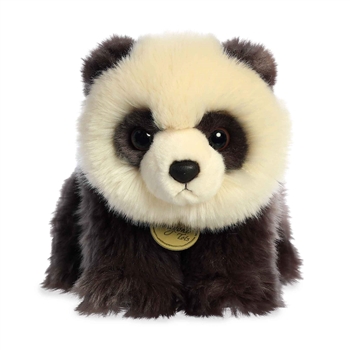 Realistic Stuffed Panda Cub 9 Inch Miyoni Plush by Aurora