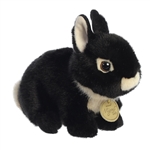 Realistic Stuffed Black Netherland Dwarf Bunny Miyoni Plush by Aurora