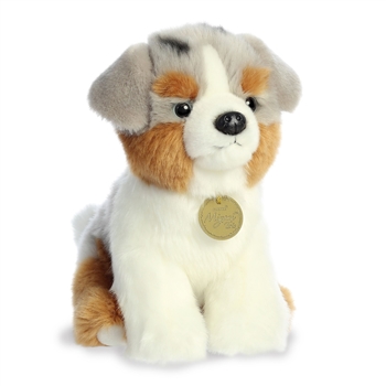 Realistic Stuffed Aussie Pup 9 Inch Miyoni Plush by Aurora